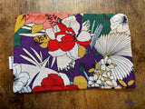 Zip purse - tropical hibiscus