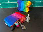 Zip purse - rainbow stripes