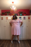 KRIS raglan sleeve dress - soft pink