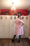 KRIS raglan sleeve dress - soft pink