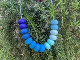 Nikao blue bead necklace