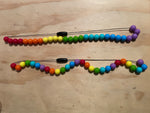 Baby Scarborough Tce Rainbow necklace - round beads chaotic