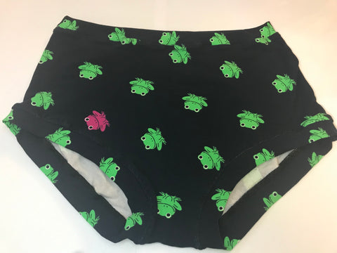 Frog print full brief underpants