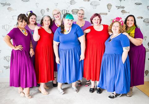 fat babes in knit dresses